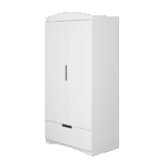 Ντουλάπα Classic Λευκή 183.5 x 90 x 52 εκατοστά - Image 2