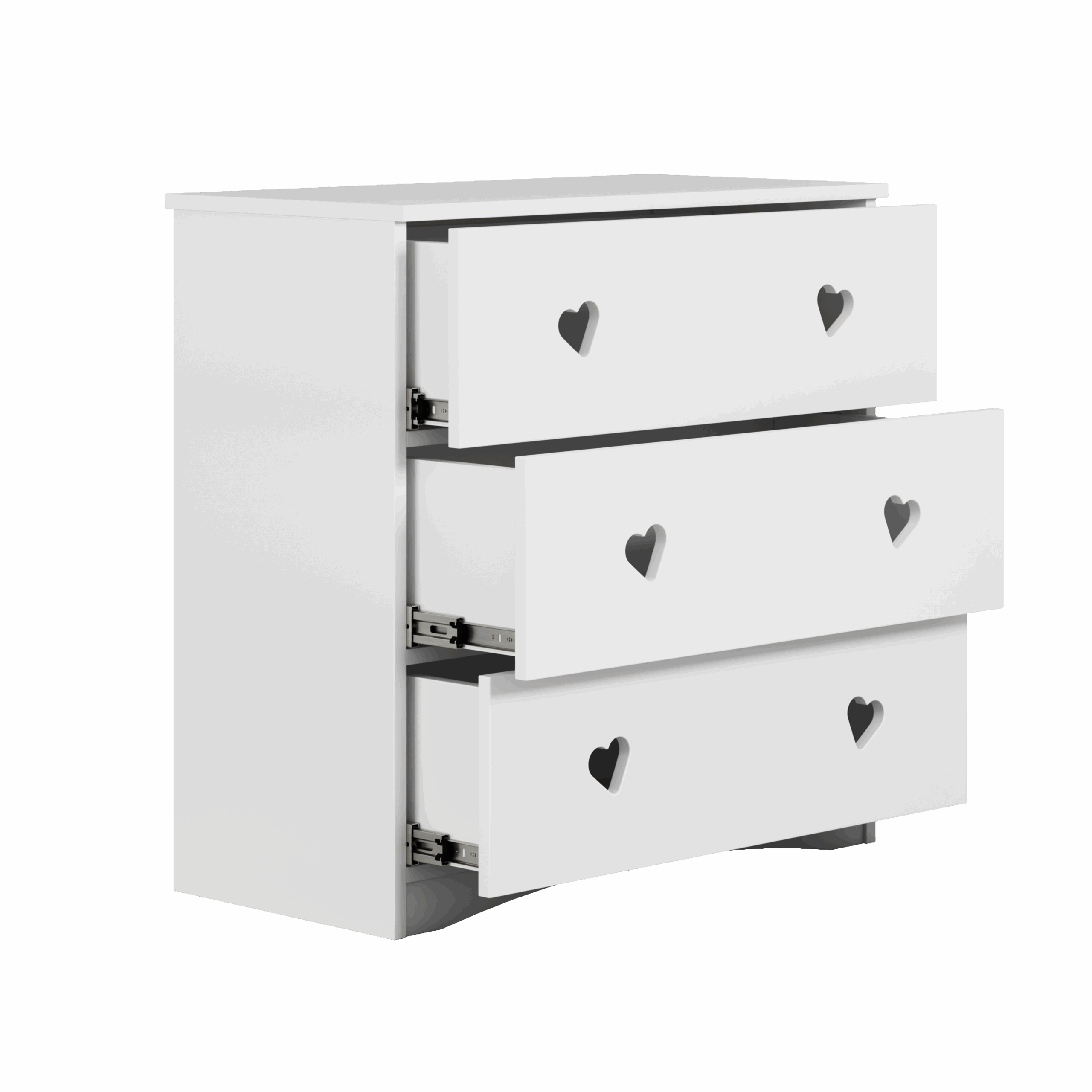 ju4 Συρταριέρα Julia Λευκή 80,5x80x41 - Image 4