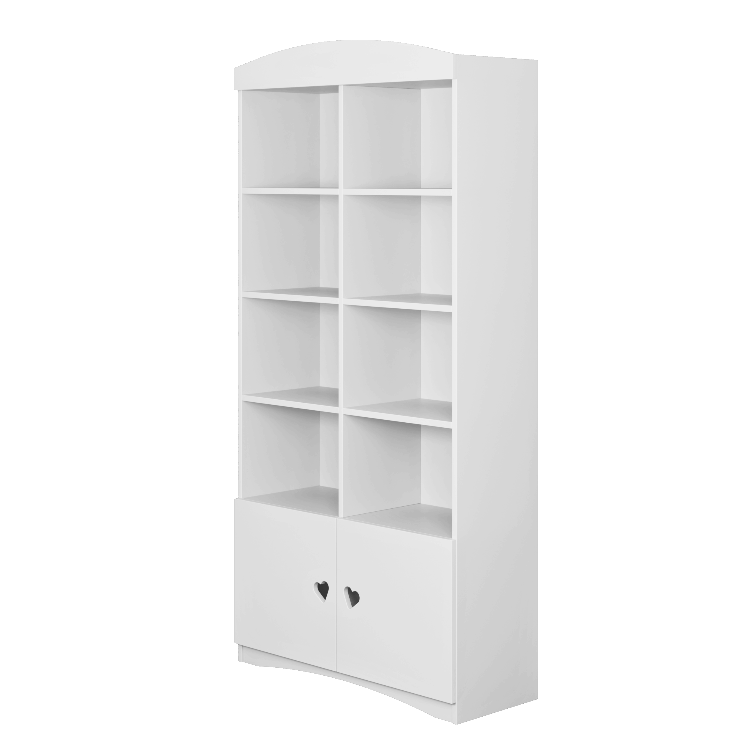 jul3 Βιβλιοθήκη Julia Λευκή 180,5x90x36 - Image 3