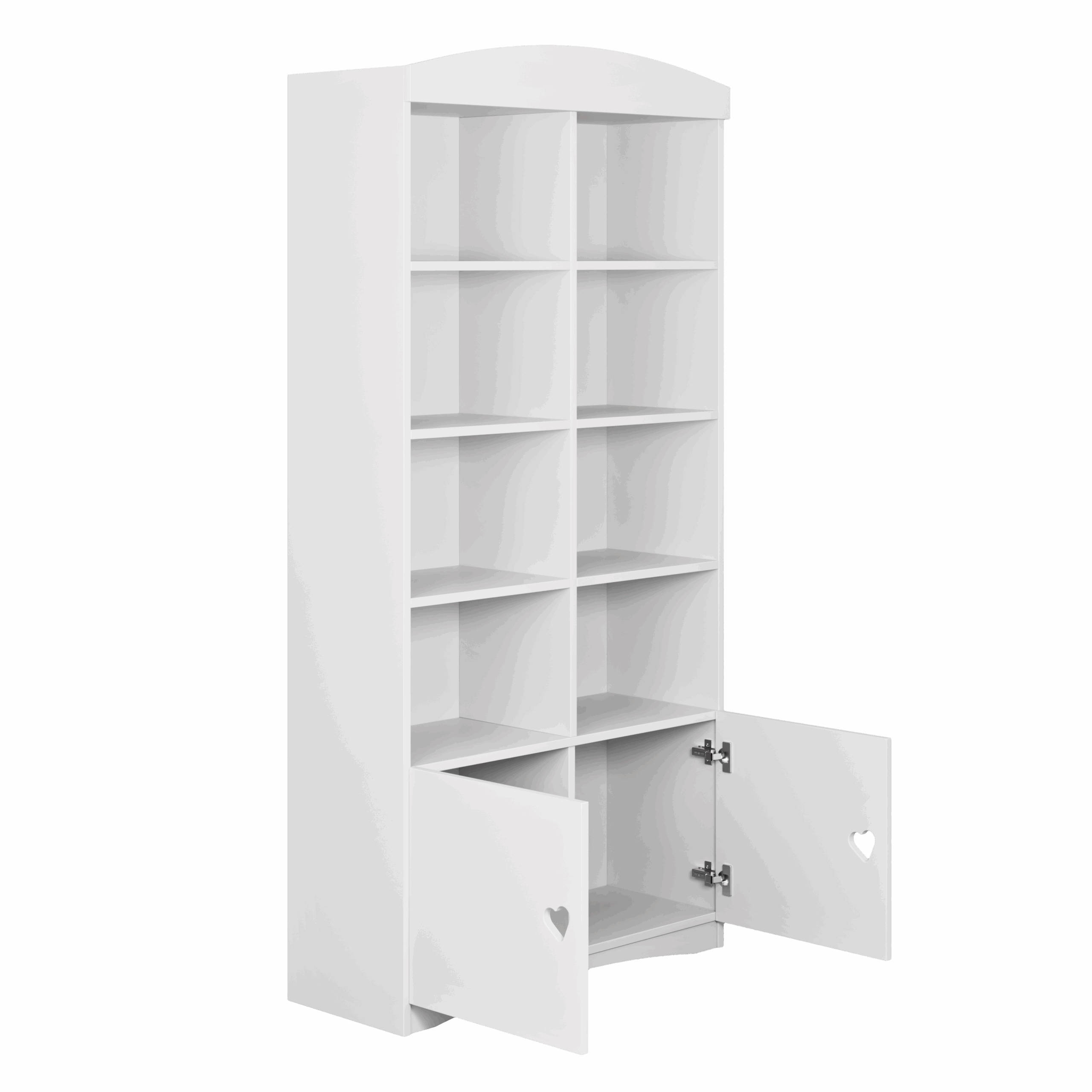 jul4 Βιβλιοθήκη Julia Λευκή 180,5x90x36 - Image 4