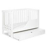 Κούνια κρεβάτι Amelia II 120x60 εκ. Λευκή - Image 4