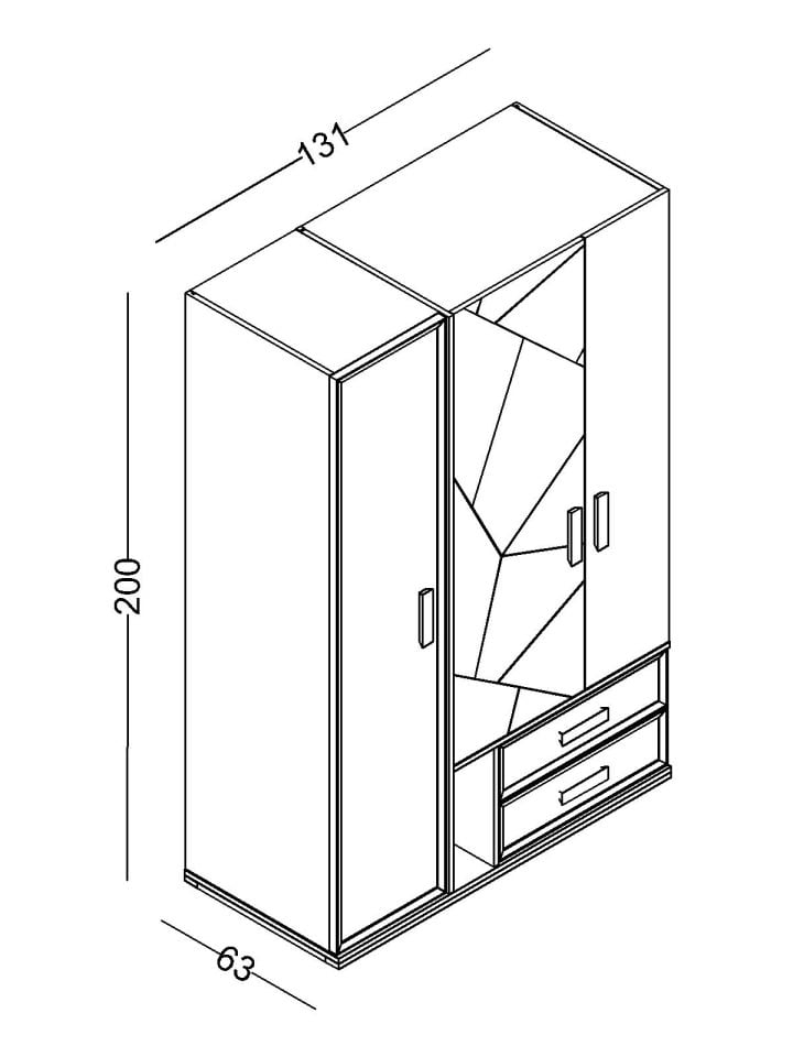 evon-3-kapakli-dolap-1_min Τρίφυλλη ντουλάπα Evon - Image 5