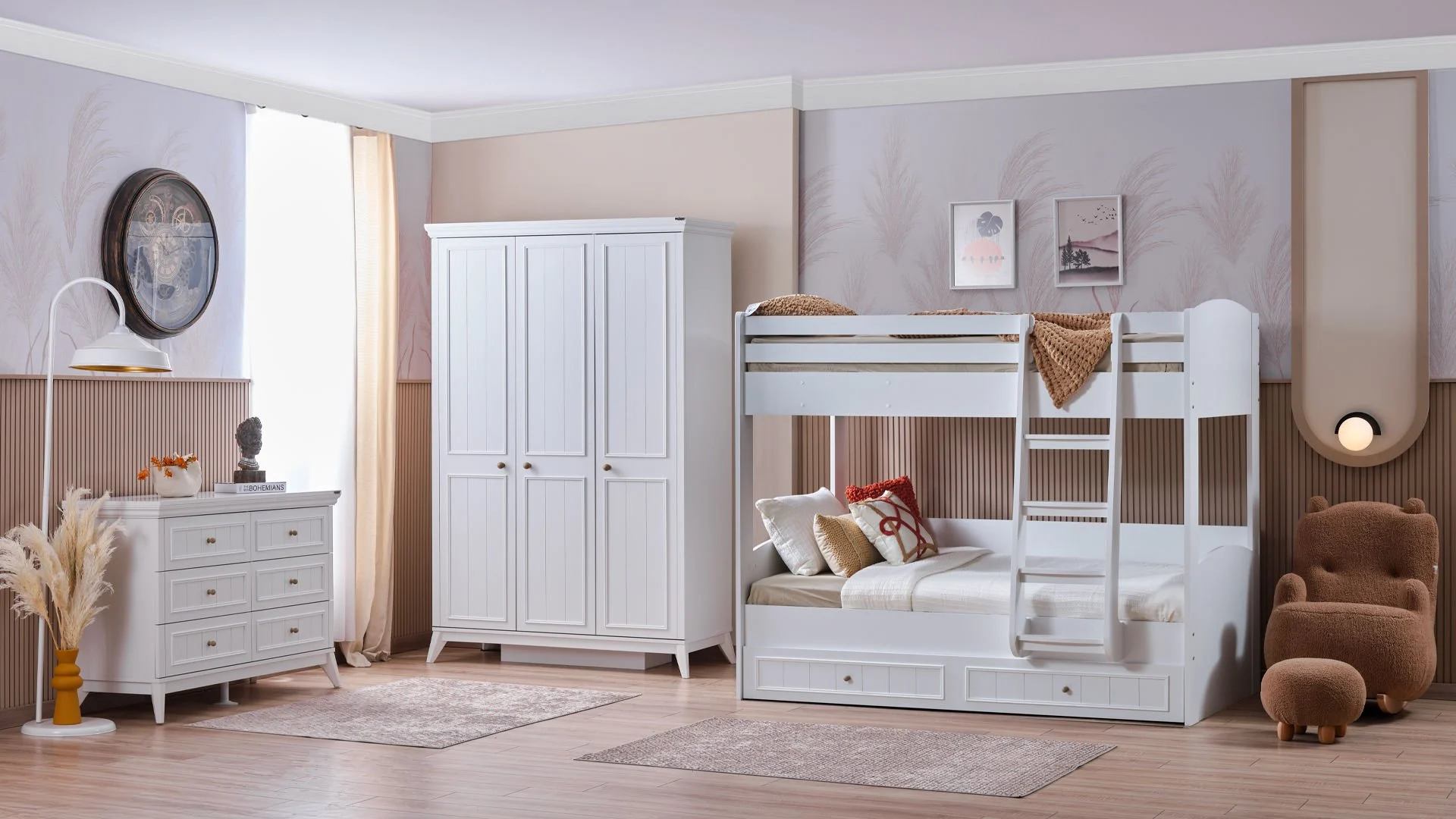 33 GLORIA- Κουκέτα  για στρώματα 200x100 εκ. με συρόμενο έξτρα κρεβάτι - Image 3