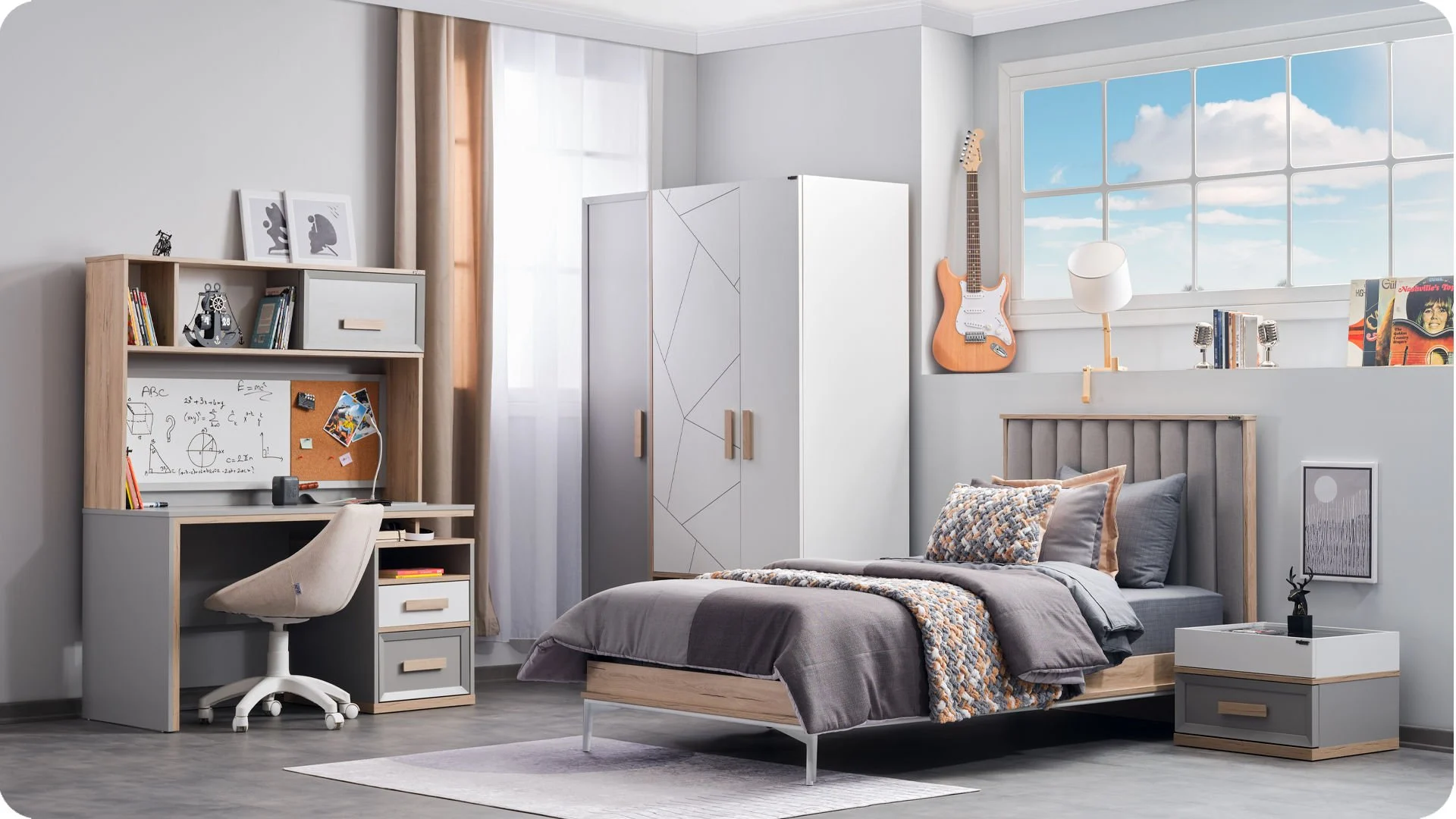 evon2 Γραφείο με ράφια Evon - Image 2