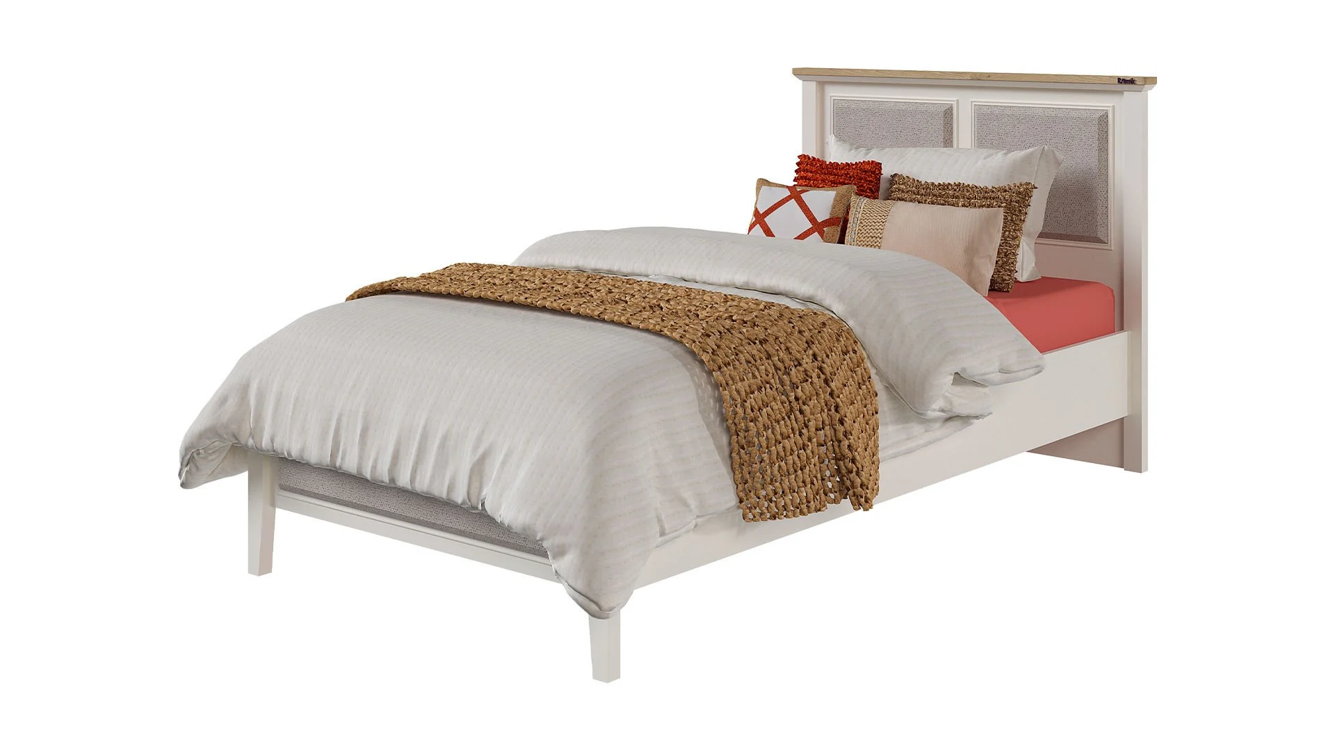 orion1 Απλό κρεβάτι με ταπετσαρία Gloria - Image 1