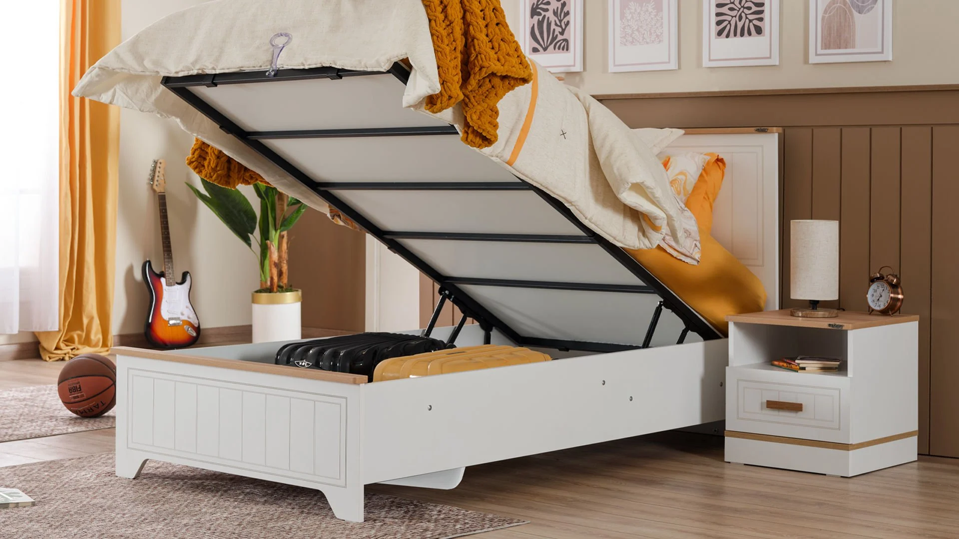 bella23 Κρεβάτι με Αποθηκευτικό χώρο Bella - Image 3