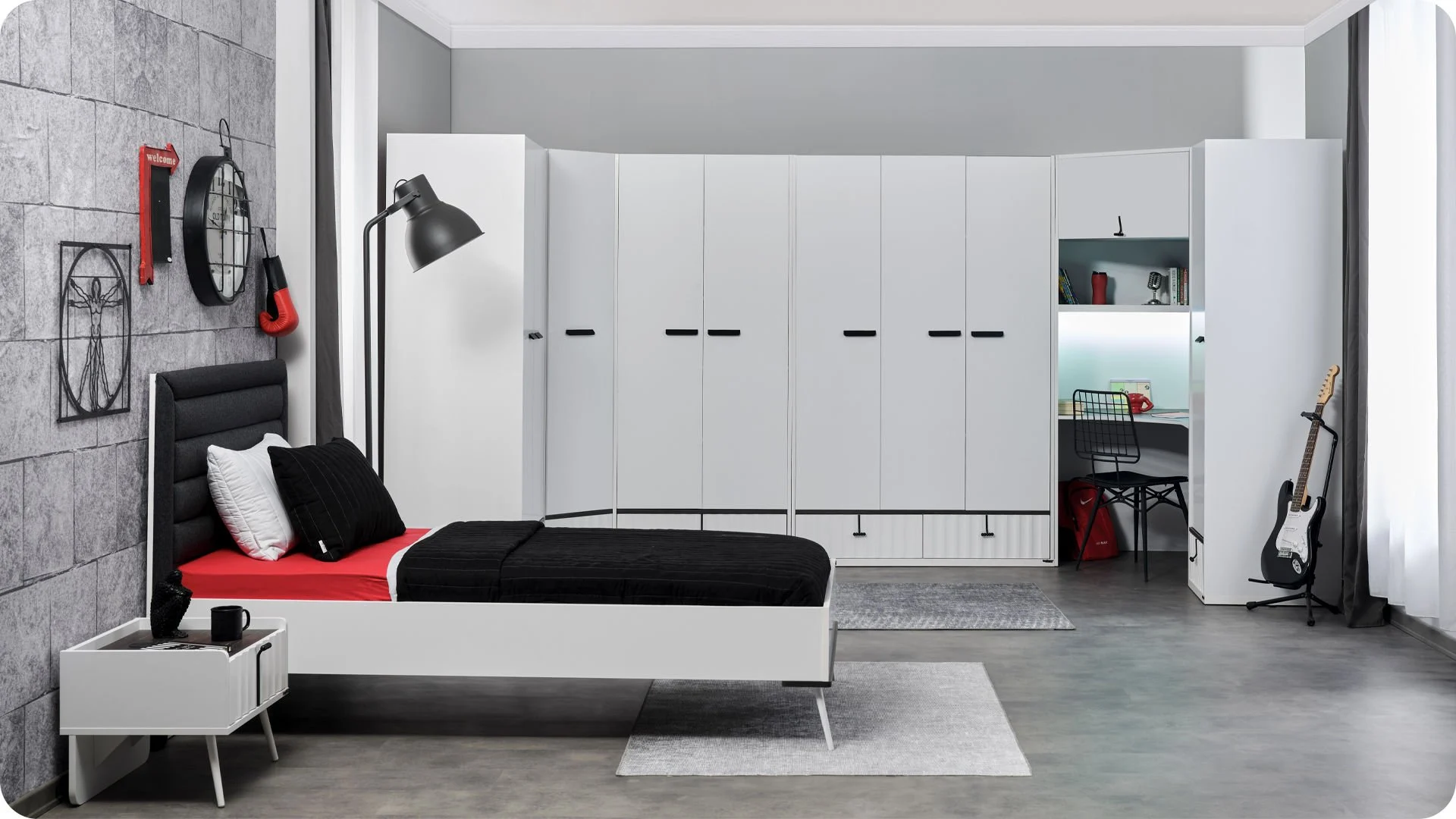 cool3 Γωνιακό γραφείο με ντουλάπι Cool - Image 2