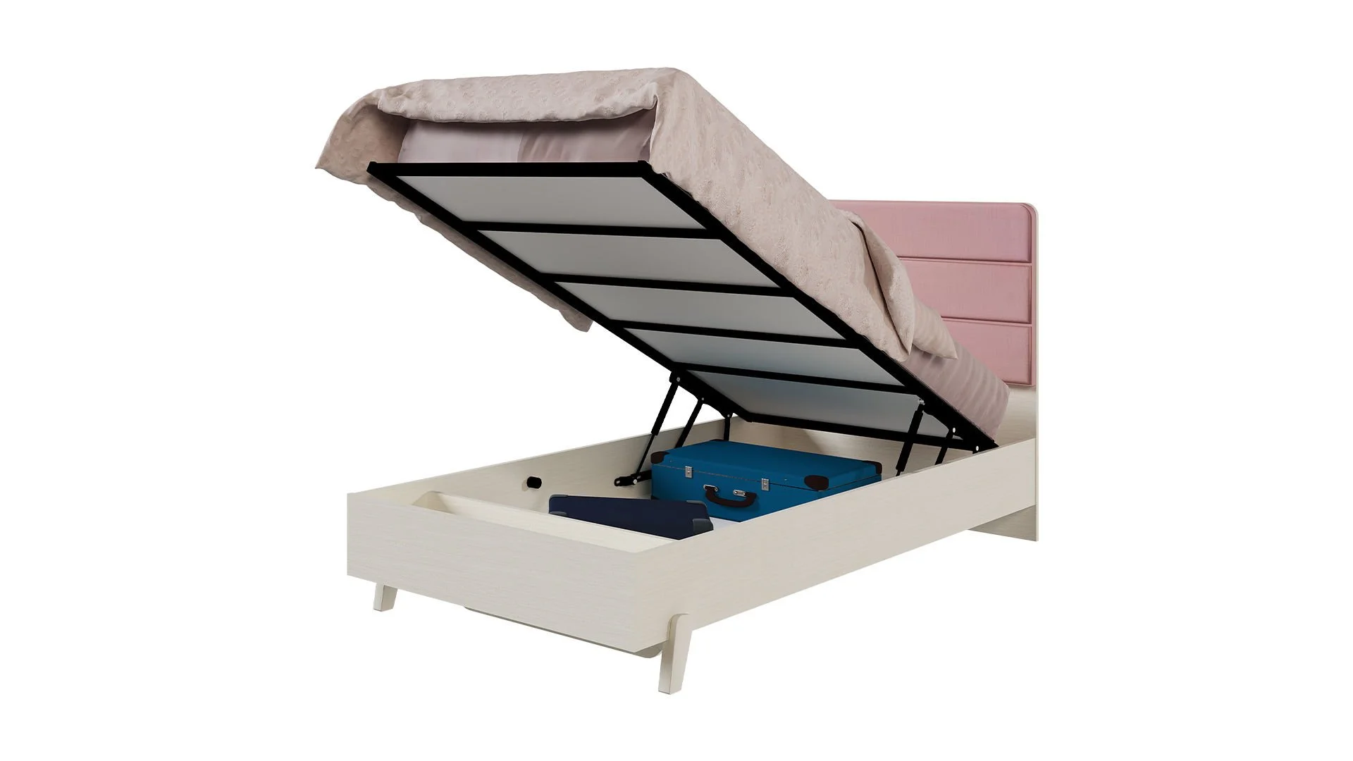 nora1 Κρεβάτι με Αποθηκευτικό χώρο Nora - Image 1