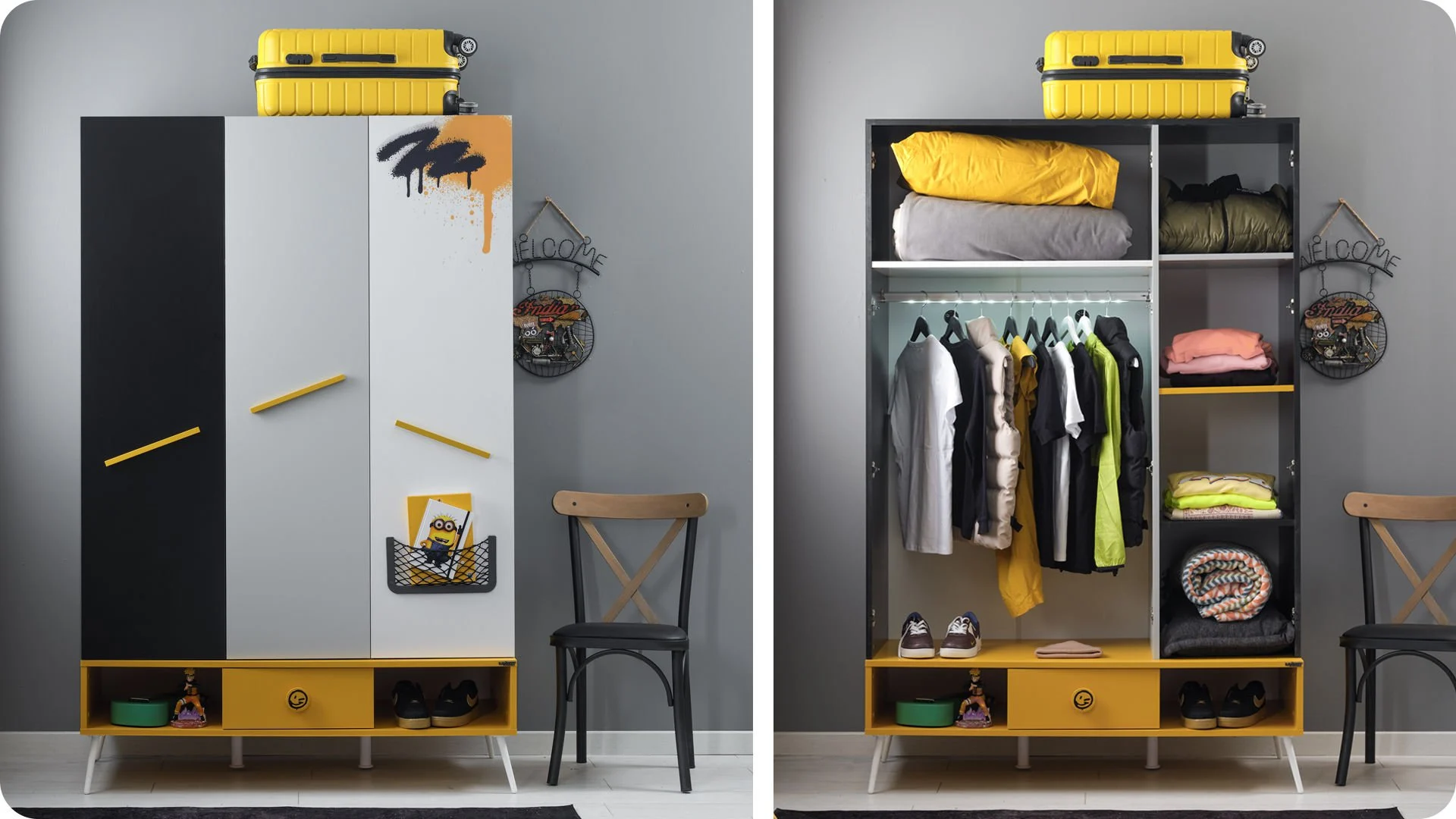 skate2 Τρίφυλλη ντουλάπα Skate - Image 2